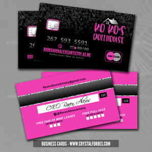 Business Cards - Credit Card Style